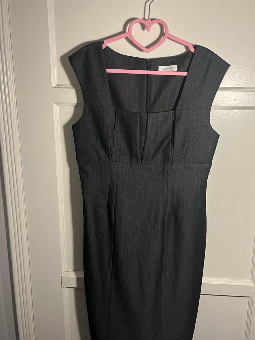 Calvin Klein Black Midi Office Siren Dress
